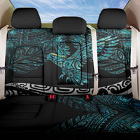 New Zealand Sulphur-crested Cockatoo Back Car Seat Cover Aotearoa Maori Mix Paua Shell LT14 One Size Turquoise - Polynesian Pride