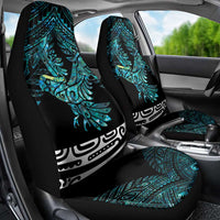 New Zealand Sulphur-crested Cockatoo Car Seat Cover Aotearoa Maori Mix Paua Shell LT14 - Polynesian Pride