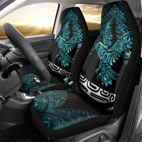 New Zealand Sulphur-crested Cockatoo Car Seat Cover Aotearoa Maori Mix Paua Shell LT14 - Polynesian Pride