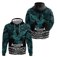 New Zealand Sulphur-crested Cockatoo Hoodie Aotearoa Maori Mix Paua Shell LT14 - Polynesian Pride