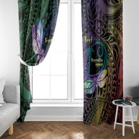 Personalized Polynesian Memorial Window Curtain Dragonflies Appear When Angels Are Near