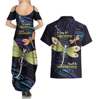 As Long As I Breathe You'll Be Remembered Couples Matching Summer Maxi Dress and Hawaiian Shirt Dragonflies Memorial - Polynesian Pattern LT14 - Polynesian Pride