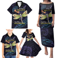 As Long As I Breathe You'll Be Remembered Family Matching Puletasi and Hawaiian Shirt Dragonflies Memorial - Polynesian Pattern LT14 - Polynesian Pride