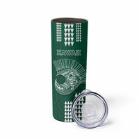 Hawaii Football Skinny Tumbler Kakau Rainbow Warriors Helmet LT14 - Polynesian Pride