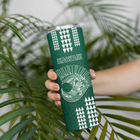 Hawaii Football Skinny Tumbler Kakau Rainbow Warriors Helmet LT14 - Polynesian Pride