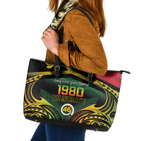 Vanuatu 1980 Leather Tote Bag Hapi 45 Yia Indipendens Anivesari