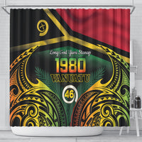 Vanuatu 1980 Shower Curtain Hapi 46 Yia Indipendens Anivesari LT14 - Polynesian Pride