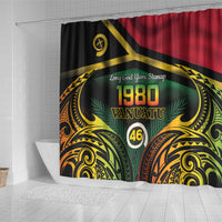 Vanuatu 1980 Shower Curtain Hapi 46 Yia Indipendens Anivesari LT14 - Polynesian Pride