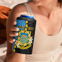 Tuvalu Independence Day 4 in 1 Can Cooler Tumbler Manuia te tutokotasi o Tuvaluan Dolphin Tattoo LT14 - Polynesian Pride