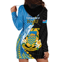 Tuvalu Independence Day Hoodie Dress Manuia te tutokotasi o Tuvaluan Dolphin Tattoo LT14 - Polynesian Pride