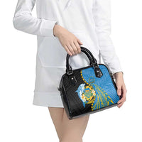 Tuvalu Independence Day Shoulder Handbag Manuia te tutokotasi o Tuvaluan Dolphin Tattoo