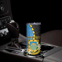 Tuvalu Independence Day Skinny Tumbler Manuia te tutokotasi o Tuvaluan Dolphin Tattoo LT14 - Polynesian Pride