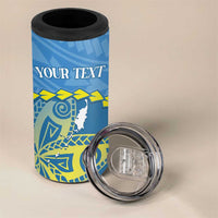 Personalised Palau Independence Day 4 in 1 Can Cooler Tumbler Belau Coat Of Arms Polynesian Curve Style LT14 - Polynesian Pride