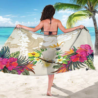 New Zealand Cacatua Galerita Sarong Aotearoa Cockatoo Tropical Flowers LT14 - Polynesian Pride