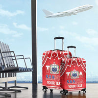 Samoa Rugby Custom Luggage Cover Toa Samoa Pacific Sporty Red - Polynesian Pride