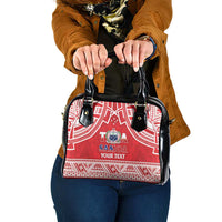 Samoa Rugby Custom Shoulder Handbag Toa Samoa Pacific Sporty Red - Polynesian Pride