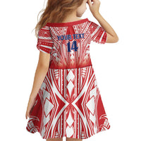 Toa Samoa Rugby Custom Family Matching Tank Maxi Dress and Hawaiian Shirt Samoa mo Samoa Polynesian Pacific Red - Polynesian Pride