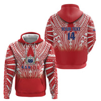 Toa Samoa Rugby Custom Hoodie Samoa mo Samoa Polynesian Pacific Red - Polynesian Pride