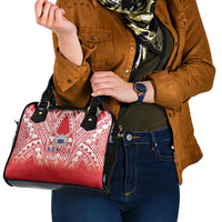 Toa Samoa Rugby Custom Shoulder Handbag Samoa mo Samoa Polynesian Pacific Red - Polynesian Pride