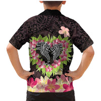 Polynesia Valentine's Day Family Matching Mermaid Dress and Hawaiian Shirt Hammerhead Shark Plumeria With Polynesian Pattern LT14 - Polynesian Pride