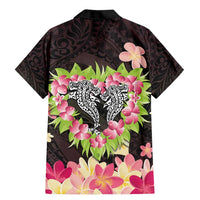 Polynesia Valentine's Day Family Matching Mermaid Dress and Hawaiian Shirt Hammerhead Shark Plumeria With Polynesian Pattern LT14 - Polynesian Pride