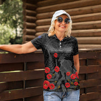 Personalised New Zealand ANZAC Day Women Polo Shirt Lest We Forget Soldier Memorial LT15 - Polynesian Pride