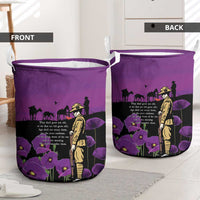 ANZAC Soldier and War Animals Laundry Basket We Will Remember Them