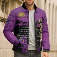 ANZAC Soldier and War Animals Bomber Puffer Jacket We Will Remember Them