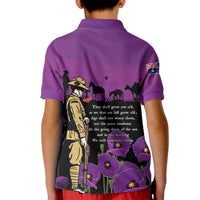 ANZAC Soldier and War Animals Kid Polo Shirt We Will Remember Them