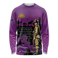 ANZAC Soldier and War Animals Long Sleeve Shirt We Will Remember Them