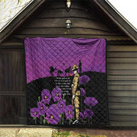 ANZAC Soldier and War Animals Quilt We Will Remember Them