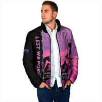Personalised ANZAC War Animals Padded Jacket Lest We Forget Memorial