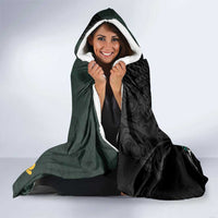 New Zealand and South Africa Rugby Hooded Blanket Silver Fern With Springboks LT15 - Polynesian Pride