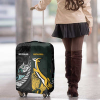 New Zealand and South Africa Rugby Luggage Cover Silver Fern With Springboks