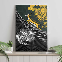 New Zealand and South Africa Rugby Canvas Wall Art Maori Kiwi With Springboks LT15 - Polynesian Pride