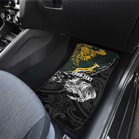 New Zealand and South Africa Rugby Car Mats Maori Kiwi With Springboks LT15 - Polynesian Pride
