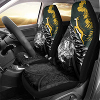 New Zealand and South Africa Rugby Car Seat Cover Maori Kiwi With Springboks LT15 - Polynesian Pride