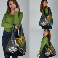New Zealand and South Africa Rugby Grocery Bag Maori Kiwi With Springboks LT15 - Polynesian Pride