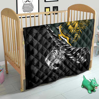 New Zealand and South Africa Rugby Quilt Maori Kiwi With Springboks LT15 - Polynesian Pride