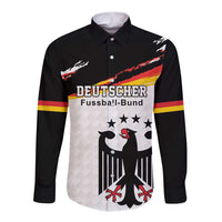 Custom Germany Football Long Sleeve Button Shirt Come On DFB-Team