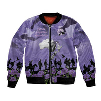ANZAC Day Bomber Jacket Lest We Forget the Animals Too
