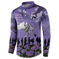 ANZAC Day Button Sweatshirt Lest We Forget the Animals Too