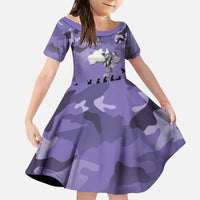 ANZAC Day Kid Short Sleeve Dress Lest We Forget the Animals Too