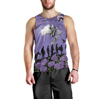 ANZAC Day Men Tank Top Lest We Forget the Animals Too