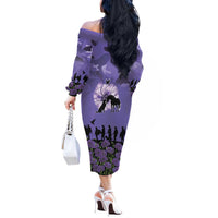 ANZAC Day Off The Shoulder Long Sleeve Dress Lest We Forget the Animals Too