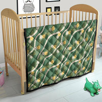 Hawaiian Pikake Maile Lei Quilt Tiare Hibiscus Kalo Palapalai Leaf Green