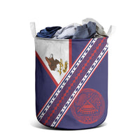 American Samoa Flag Day Laundry Basket Polynesian Tribal Tattoo Eagle Art