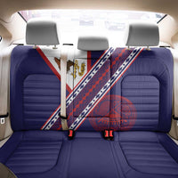 American Samoa Flag Day Back Car Seat Cover Polynesian Tribal Tattoo Eagle Art