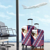 American Samoa Flag Day Luggage Cover Polynesian Tribal Tattoo Eagle Art
