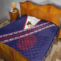 American Samoa Flag Day Quilt Polynesian Tribal Tattoo Eagle Art